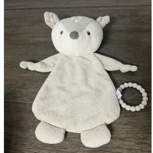 Baby Just Born Deer Baby Lovey Rattle Teether Security Blanket‎ Plush Toy